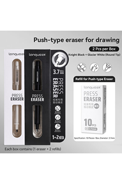 Choice16 2Sets Round w Refill Languo Eraser Retractable Automatic Pencil High...