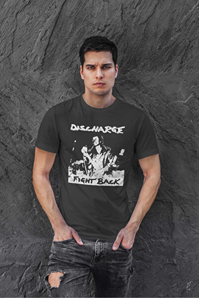 buzagi tasarım ürünleri Discharge Digital Printing Regular Fit Black Unisex T...