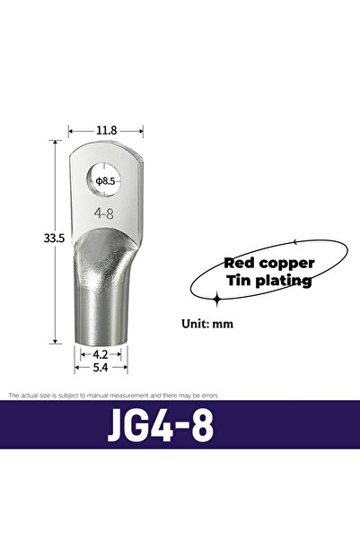 Choice50 9pcs JG4-8 9PCS Jg Crimp Terminal Copper Terminal for Ships Marine W...