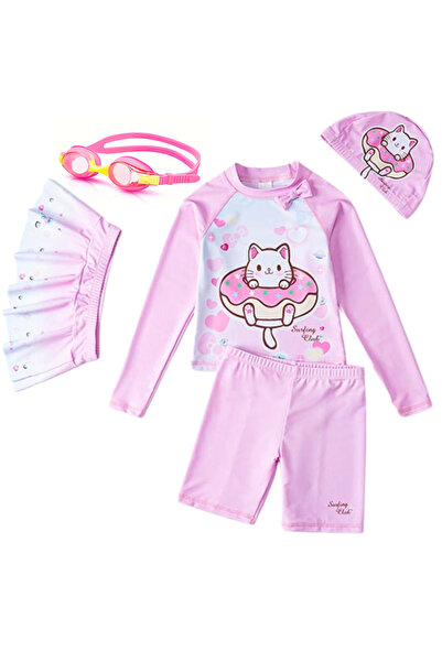 Oceanic Sip Oceanic Girls Swimwear Set Long Sleeve Girls Rash Guards Girls Sw...