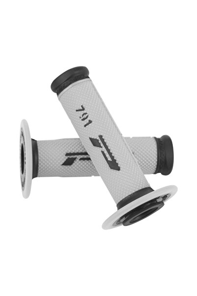 Choice4 grey-bk 7/8 "22 24mm Motorcycle Grips Handle Bar For KTM YAMAHA Unive...