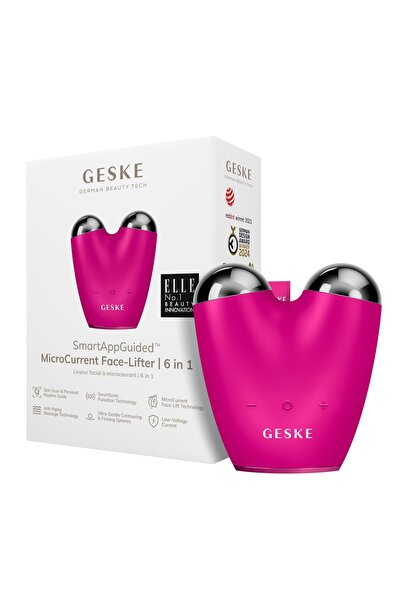 Geske Συσκευή Ανόρθωσης Προσώπου με Μικρορεύματα 6-σε-1, Αντιγηραντική, με Έλ...