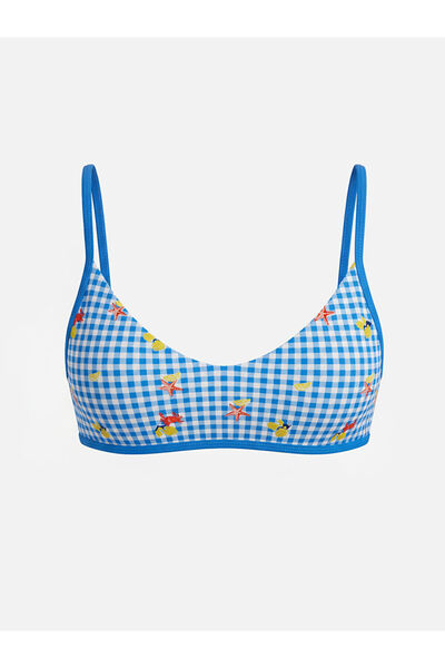 LC Waikiki Sutien de bikini de damă, căptușit, detașabil, în carouri