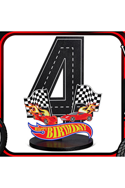 choice2 Other 4 Race Car 1-9th Birthday Number Sign Centerpiece Race Car Them...