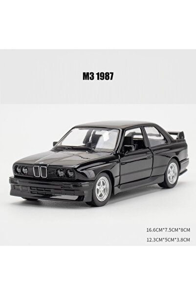 Choice M3 أسود مع صندوق 1:36 M3 1987 نموذج سيارة من سبائك معدنية مصبوبة للخلف...