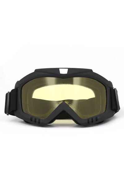 Choice3 YELLOW Protective Goggles Outdoor Motorcycle Windproof Sandproof Eyew...