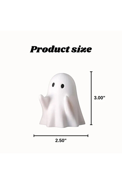 Choice WHITE Ghost Pen Holder - Cute Plastic Desktop Storage, Suitable for Of...