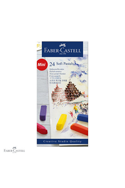 Faber Castell Set de 24 de creioane pastel moi mini Faber-Castell, lungime re...