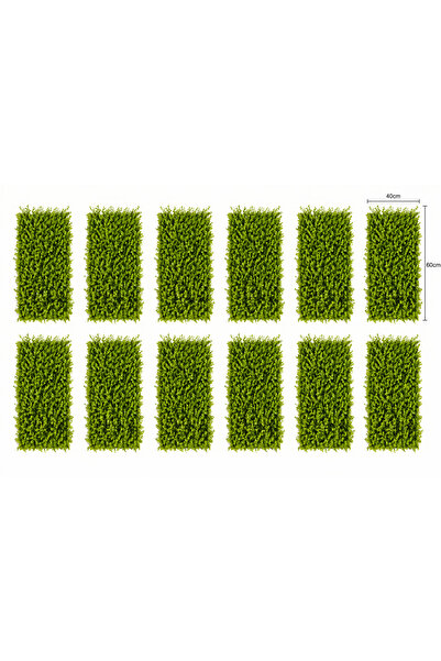 ROVERIM Set 12 Panouri Decorative Verzi Artificiale , 40×60 cm – Decor Interi...