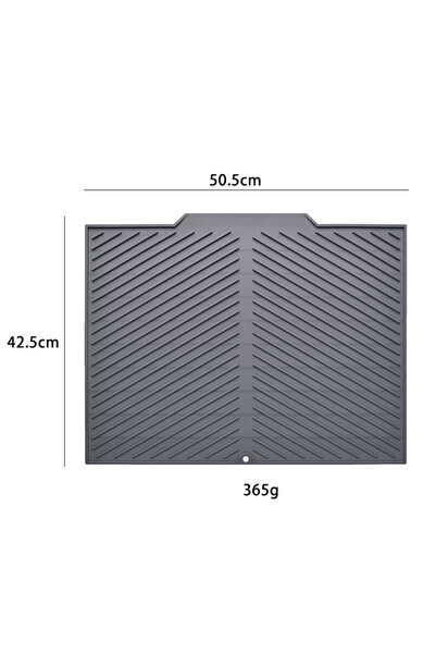 choice2 L Silicone Draining Board Mat Drying Pad Non-slip Mats With Raised Ed...