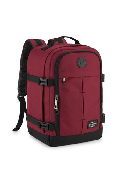 zagatto Σακίδιο πλάτης για αεροπορικά ταξίδια, κόκκινο, χειραποσκευή 40×30×20...