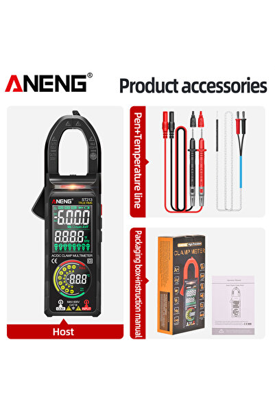 Choice1 ANENG Black Digital Clamp Meter ANENG DC/AC Current 6000 Counts 400A ...