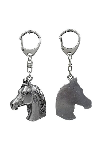 Art - Dog Australian Stock Horse - silver-plated key ring, handbag decoration...