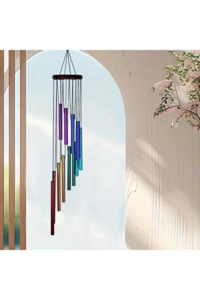 Choice Multi New 12 Tubes Aluminum Alloy Wind Chimes With Hook Gold Silver Be...
