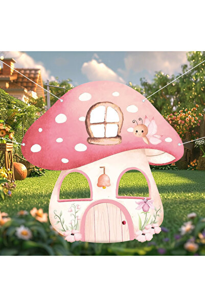 Choice pink Mushroom Shaped Photo Prop Fairy Birthday Party Decorations Pink ...