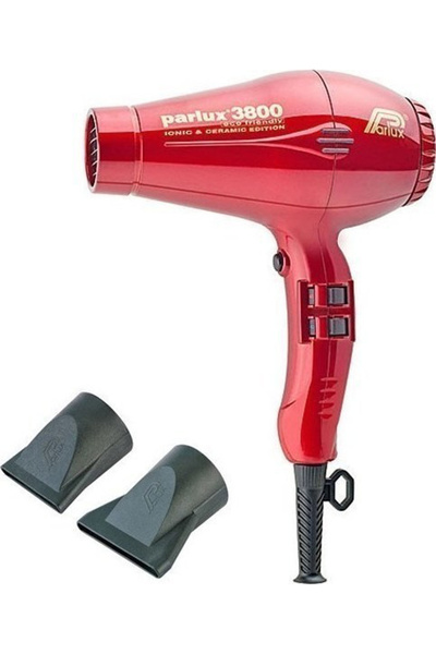Parlux 3800 Ionic Professional Hair Dryer 2100W Red