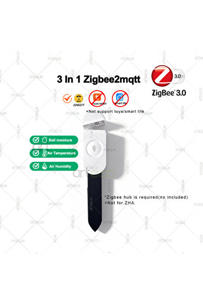 Choice جهاز اختبار التربة 3 في 1 بتقنية Zigbee2mqtt، مستشعر رطوبة التربة، مقي...