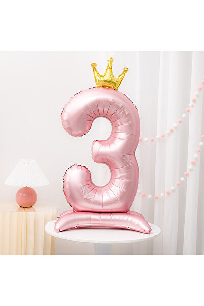 Choice5 Pink Style A-42inch 3 32/42inch Crown Decor Pink Aluminum Foil Digita...
