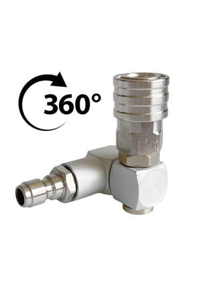 Choice Pivoting Coupler High Pressure Washer Pivoting Coupler Adaptor 360 Deg...