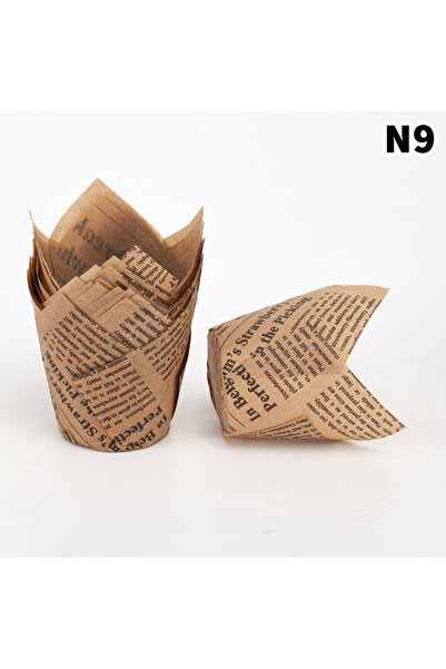 Choice3 9 50pcs/sets Tulip Muffin Cupcake Paper Cups Oilproof Cupcakes Liners...