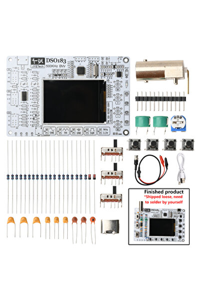 Choice1 DIY Parts DSO183 DC 5V DIY Digital Oscilloscope Kit 0-500kHz Oscillos...
