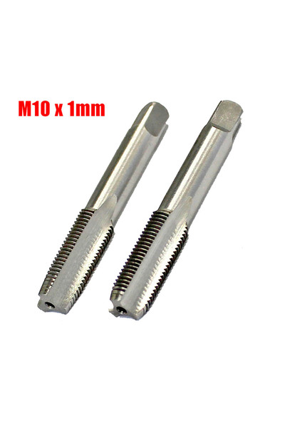 Choice 2pcs Metalworking Taps 10mmx1 Accessories And HSS Hand Thread M10 X 1m...