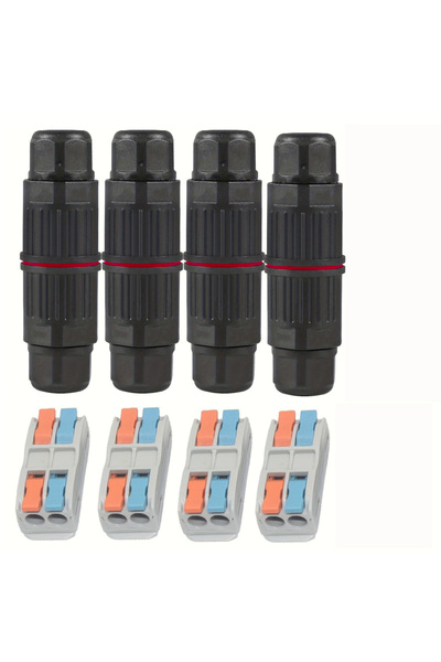 Choice1 2Way 4Pcs 4Pcs Waterproof Junction Box, 2/3 Way Outdoor Cable Connect...