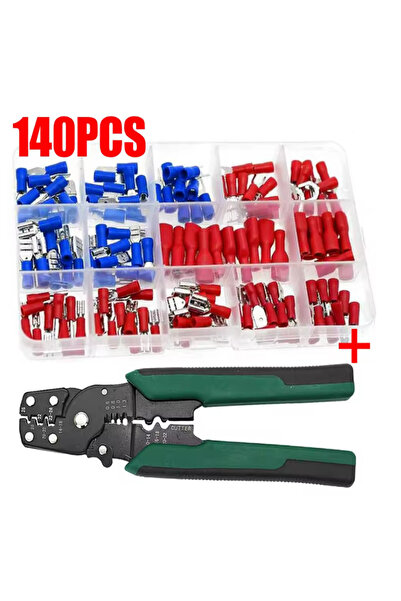 Choice 140pcs and plier Multi-Function 4-in-1 Electric Crimping Plier Kit Wit...