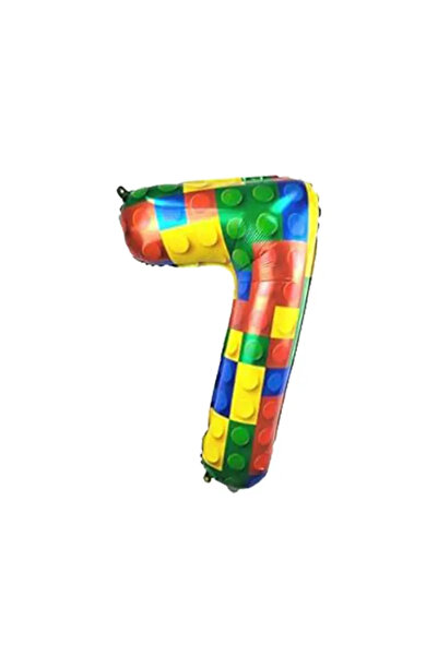 Choice4 10inch number 7 Number Balloon Building Blocks Pattern 0-9 Number Bal...