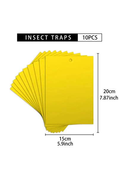 Choice3 15x 20cm 10PCs 10 Pieces/set Fruit Fly and Slime Board Insect Traps, ...