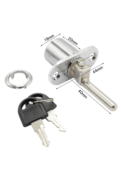 Choice1 No B 19mm Drawer Cabinet Lock Box Locker Office Desk Drawer Lock Core...