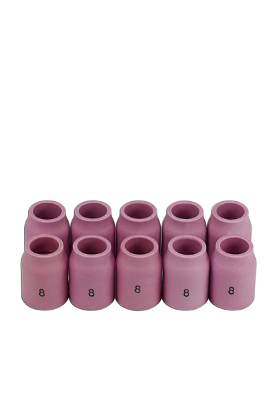 Choice 10PCS 10 Sets TIG Gas Lens Aluminum Nozzle Ceramic Cup 53N61S 8# 1/2" ...