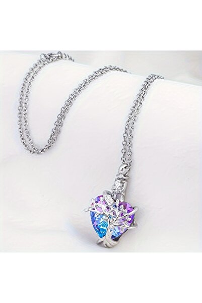 Choice1 MC Heart Tree of Life Urn Necklace for Ashes Cremation Jewelry Crysta...