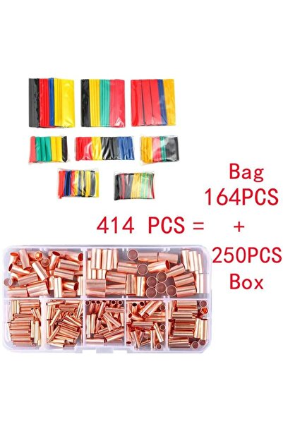 Choice1 414PCS New 125/250/414/578Pcs Non Insulated Electrical Butt Terminal ...