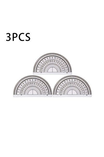 Choice 3Pcs 3/6Pcs Transparent 180° ° Protractor Set - High-Precision Measuri...