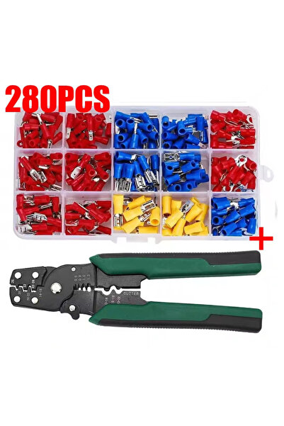 Choice1 280pcs and plier Multi-Function 4-in-1 Electric Crimping Plier Kit Wi...