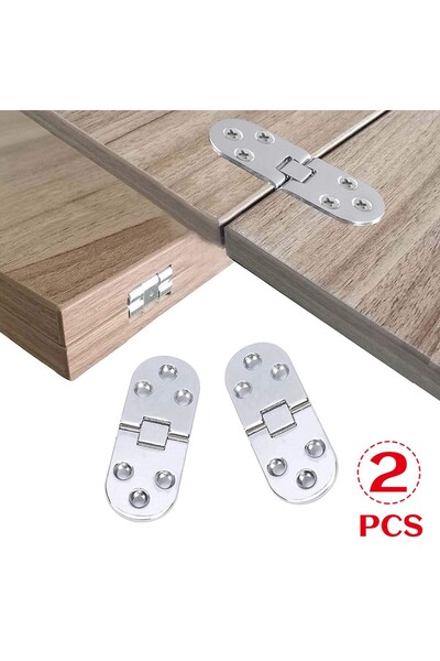 Choice A 2pcs 78*30mm Hinges Folding Table Zinc Alloy Hinges For Flip Top Tab...