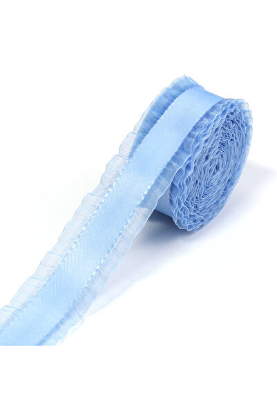 Choice9 2.5cm 5Yards Sky Blue Skirt Shape Satin Ribbon, Hair Bow, Lace Gift, ...