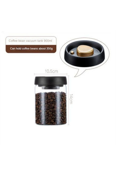 Choice1 900ml 1pack Coffee Bean Storage Container Airtight Lid Sealed with Pr...