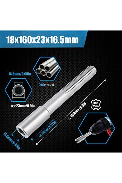 choice2 162x23x16.5mm SDS Max Shank Ground Rod Driver Earth Stake Grounding R...