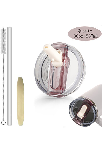 Choice3 Quartz 30oz Flip Straw Lid for Stanley 2.0 Tumbler Leak Proof Lid Rep...