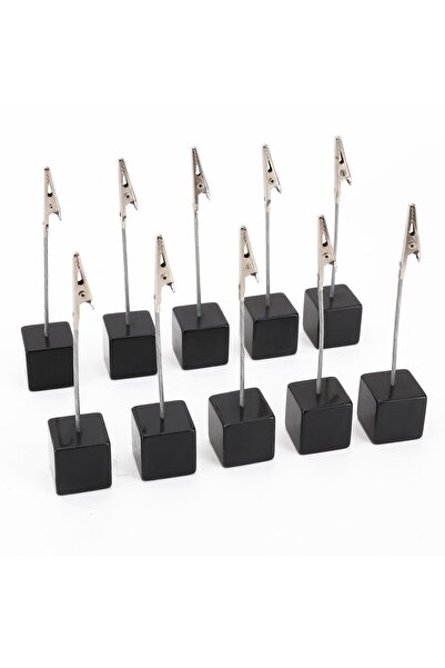 Choice black 10pcs 10pcs Photo Clips, Wooden Base Vertical Label Boards, For ...