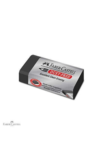 Faber Castell Faber-Castell Dust Free pencil eraser, black, residue-free, for...