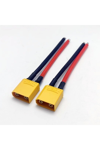 Choice قطعتان من موصل XT90 ذكر/أنثى مع كابل سيليكون 12AWG بطول 10 سم لبطاريات...