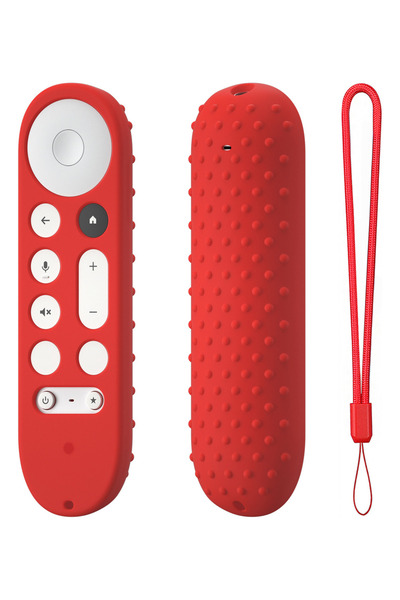 Choice3 Red Google Silicone Remote Cover for Google TV Streaming 4K TV 2024, ...