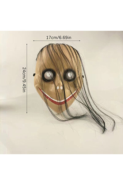 Choice JETTING 1PC 【Ja】Halloween Horror Long Hair Ghost Mask - V-Shaped Mouth...