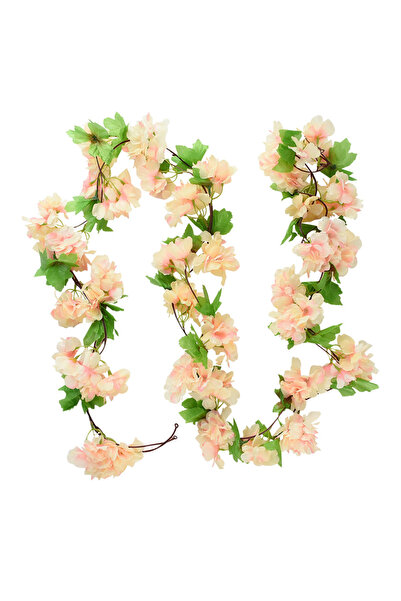Choice3 1Pc Champagne 2.2m Artificial Cherry Blossoms Vines Silk Flowers Saku...