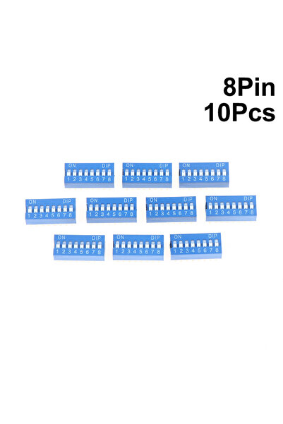 Choice4 8Pin 10Pcs 10 قطع وحدة مفتاح منزلق 1 2 3 4 5 6 7 8 10Pin طقم مفاتيح D...