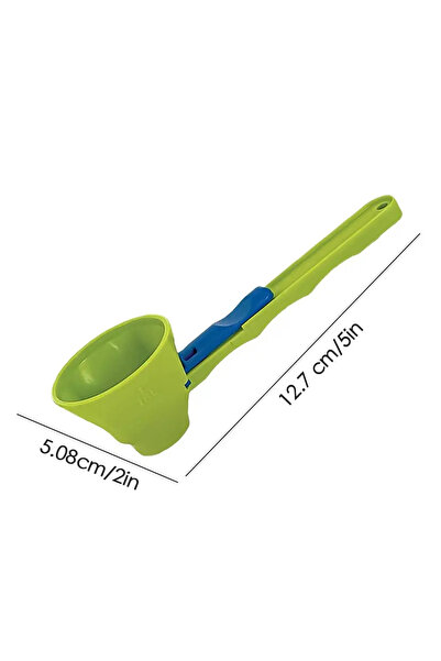 Choice1 ملعقة خضراء إبداعية قابلة للانزلاق لصب القهوة، ملعقة مانعة للتسرب لمس...