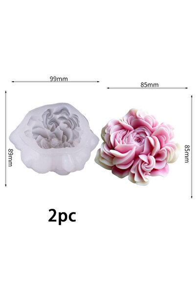 Choice Two-piece pack A beautiful floral silicone candle mold | Resin casting...